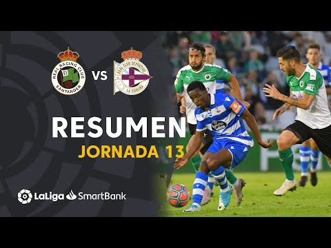 Resumen de Real Racing Club vs RC Deportivo (1-1)