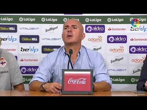 Rueda de prensa de  Luis César Sampedro tras el Real Racing Club vs RC Deportivo (1-1)