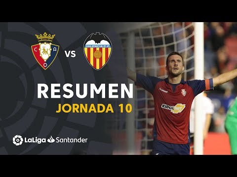 Resumen de CA Osasuna vs Valencia CF (3-1)