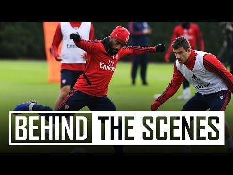 Arsenal prepare for the trip to Liverpool | Behind the scenes at London Colney