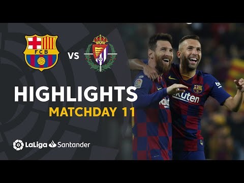 Highlights FC Barcelona vs Real Valladolid (5-1)
