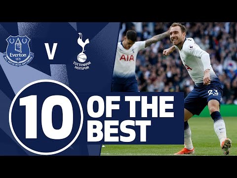 10 OF THE BEST | SPURS BEST GOALS V EVERTON | Ft. Eriksen, Kane & Kanoute!