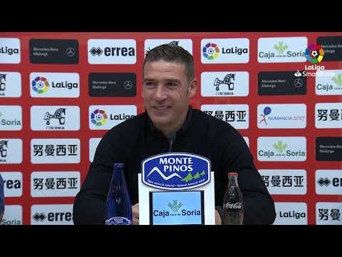 Rueda de prensa de Luis Carrión tras el CD Numancia vs Albacete BP (1-0)