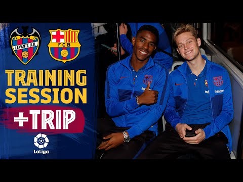 Last workout and trip to Valencia before the match against Levante