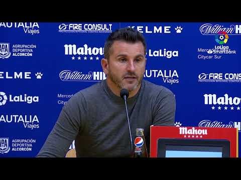 Rueda de prensa de  Iván Ania tras el AD Alcorcón vs Real Racing Club (1-0)