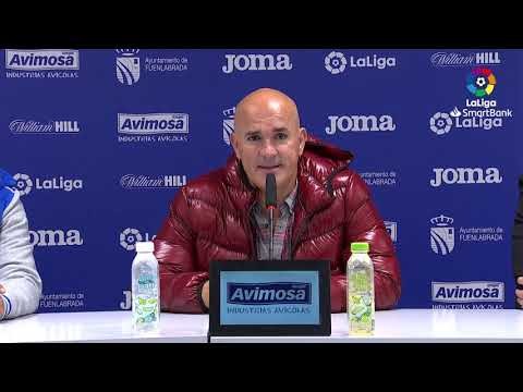 Rueda de prensa de  Luis César Sampedro tras el CF Fuenlabrada vs RC Deportivo (1-1)