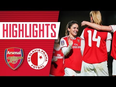 Arsenal Women 8-0 Slavia Prague | Champions League highlights