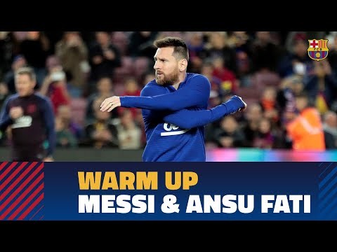 BARÇA 4-1 CELTA| This is how Messi warmed up before his great match against Celta