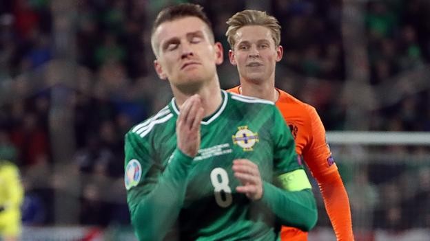 Euro 2020 qualifier: Davis misses penalty as NI draw with Netherlands in Belfast