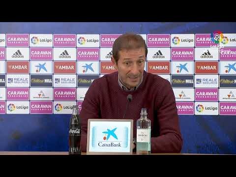 Rueda de prensa de  Luis Miguel Ramis tras el Real Zaragoza vs Albacete BP (0-1)