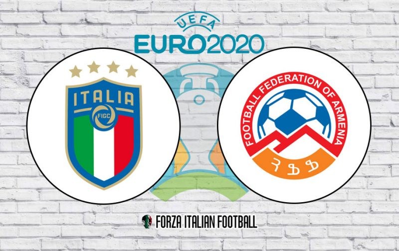Italy v Armenia: Official Line-Ups