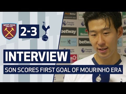 INTERVIEW | HEUNG-MIN SON SCORES FIRST GOAL OF MOURINHO ERA | West Ham 2-3 Spurs