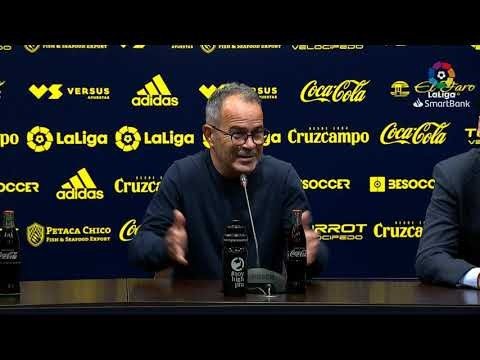 Rueda de prensa de Álvaro Cervera tras el Cádiz CF vs CD Lugo (2-1)