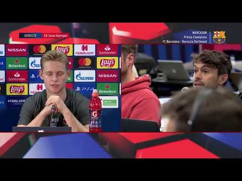 LIVE | Frenkie de Jong & Ernesto Valverde press conference ahead of Barça vs Borussia Dortmund