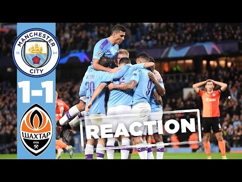 PEP REACTS TO CHAMPIONS LEAGUE QUALIFICATION | CITY 1-1 SHAKHTAR