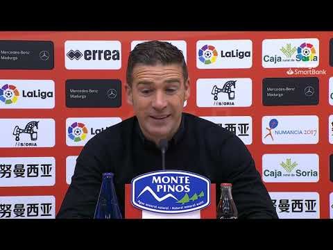 Rueda de prensa de  Luis Carrión tras el CD Numancia vs Málaga CF (0-0)