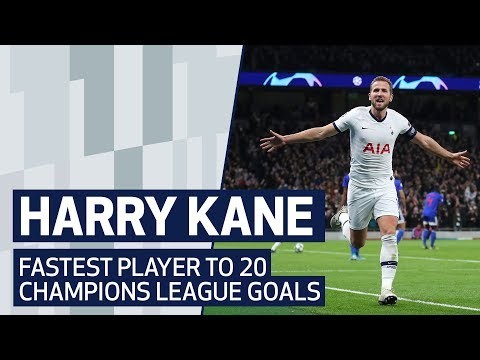 HARRY KANE | ALL 20 CHAMPIONS LEAGUE GOALS | FASTEST PLAYER TO REACH MILESTONE