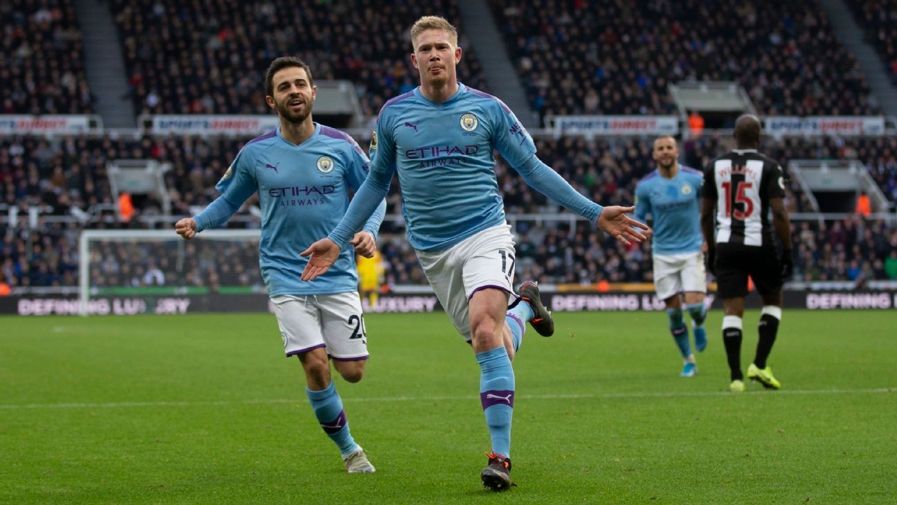 Kevin De Bruyne 8/10 as Man City title hopes take another knock