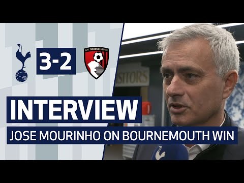 INTERVIEW | JOSE MOURINHO ON BOURNEMOUTH WIN | Spurs 3-2 AFC Bournemouth