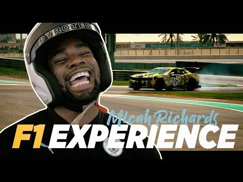 MICAH RICHARDS | F1 EXPERIENCE | ETIHAD AIRWAYS TROPHY TOUR | MAN CITY