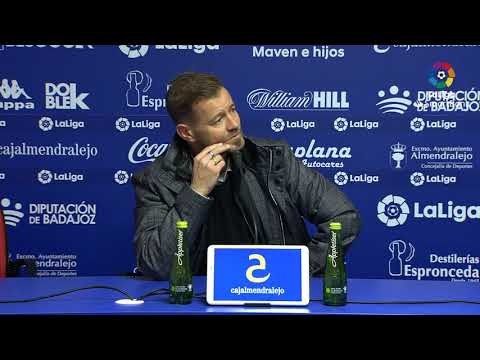 Rueda de prensa de Manuel Mosquera tras el Extremadura UD vs UD Las Palmas (0-1)