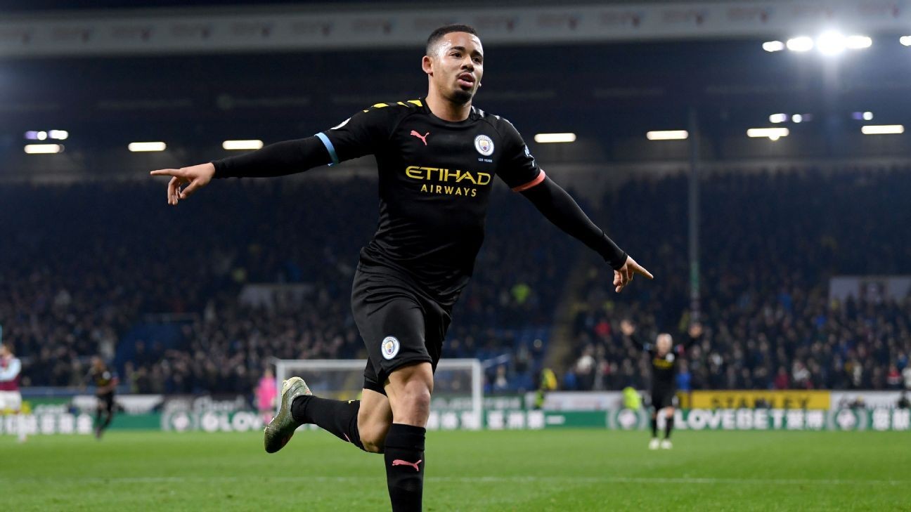 Manchester City reclaim second place in table with win at Burnley