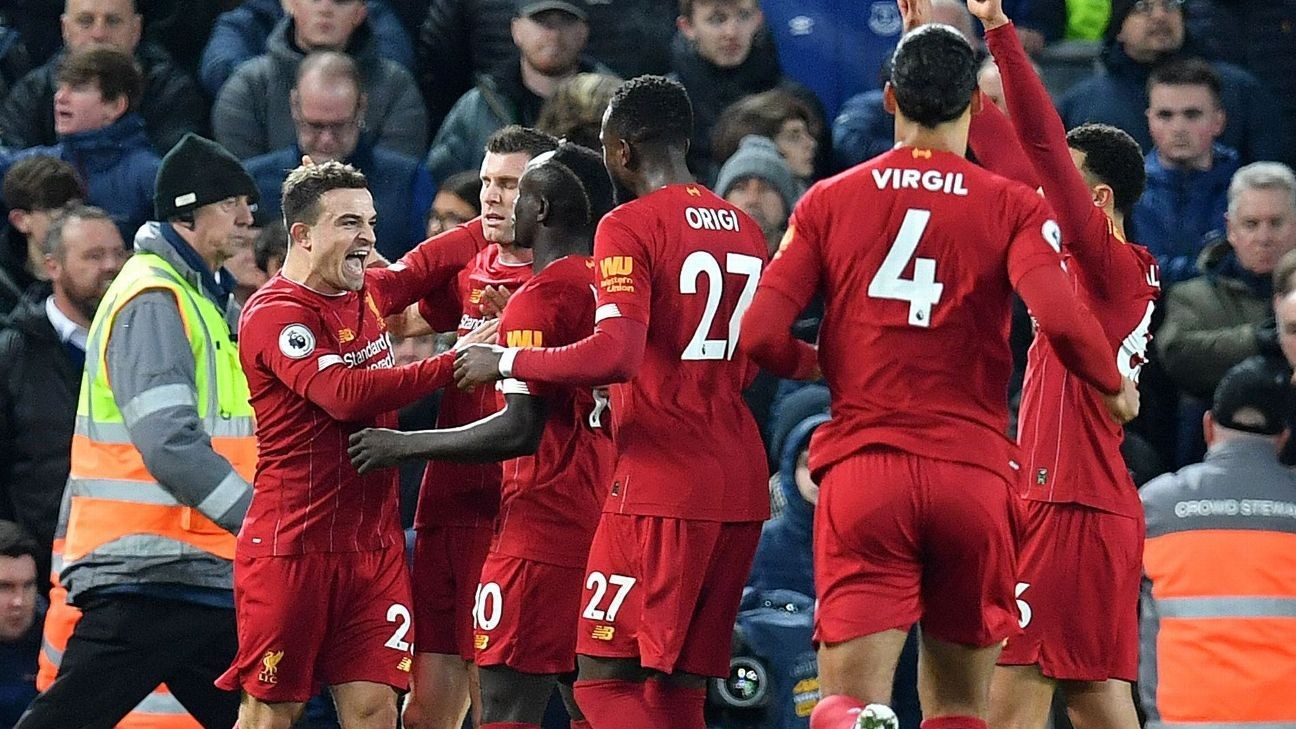 Liverpool beat Everton to remain unbeaten with Merseyside derby win