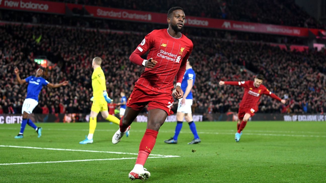 Origi, Mane both 9/10 as Salah-less Liverpool rout rivals Everton
