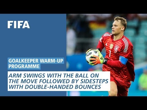 Arm Swings With The Ball On The Move [Goalkeeper Warm-Up Programme]