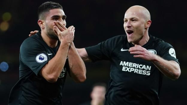 Arsenal 1-2 Brighton: Maupay seals victory for Seagulls