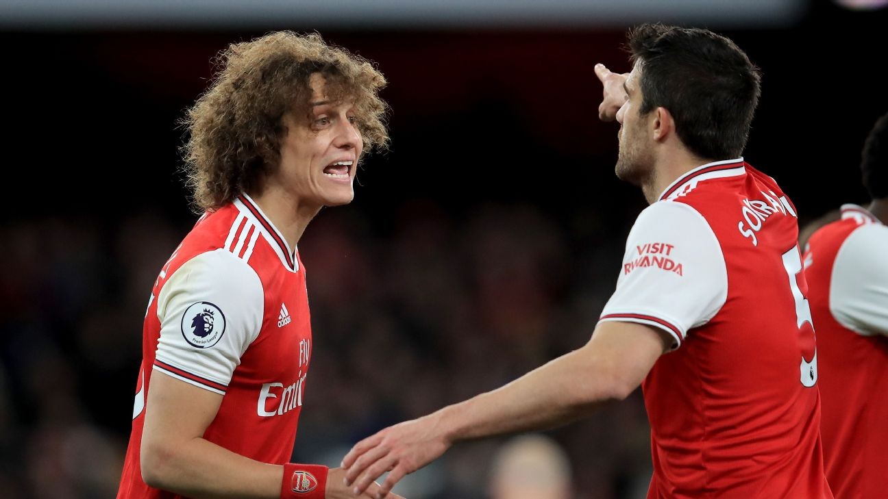 Sokratis, Luiz both 4/10 as Arsenal's winless run extends to nine