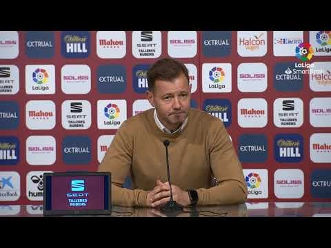 Rueda de prensa de Manuel Mosquera tras el Albacete BP vs Extremadura UD (1-1)