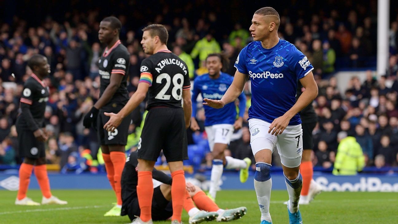 Managerless Everton upset Chelsea with goals from Calvert-Lewin and Richarlison