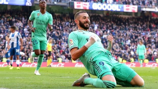 Real Madrid 2-0 Espanyol: Karim Benzema helps Real to comfortable win