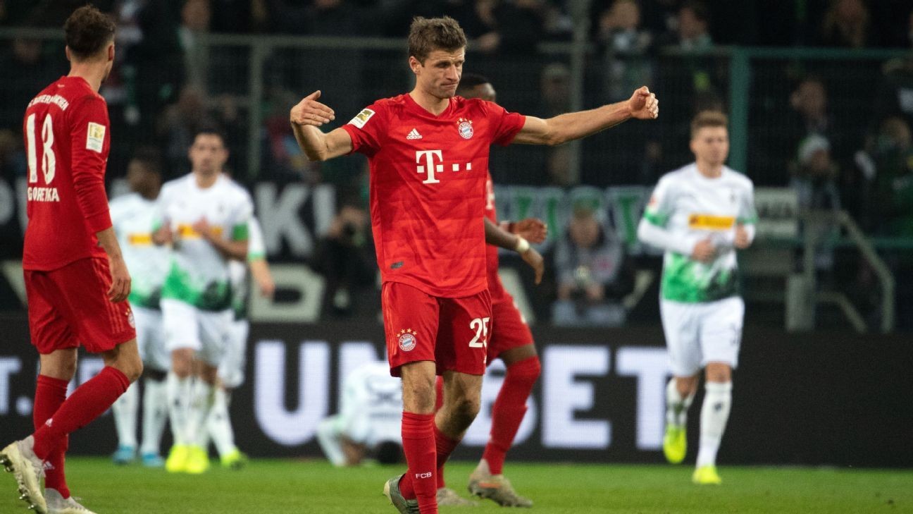 Borussia Monchengladbach stun Bayern Munich with last-gasp penalty
