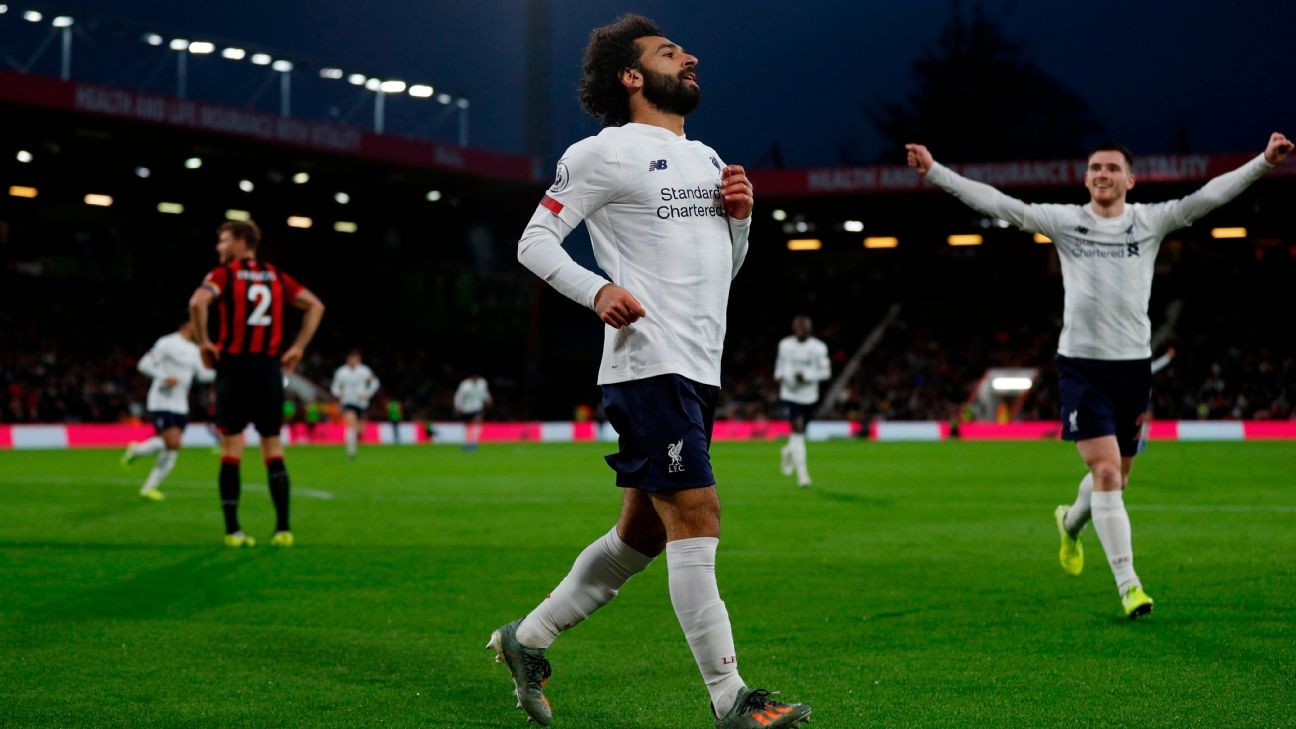 Salah and Keita 8/10 in Liverpool's relentless, comfortable win at Bournemouth