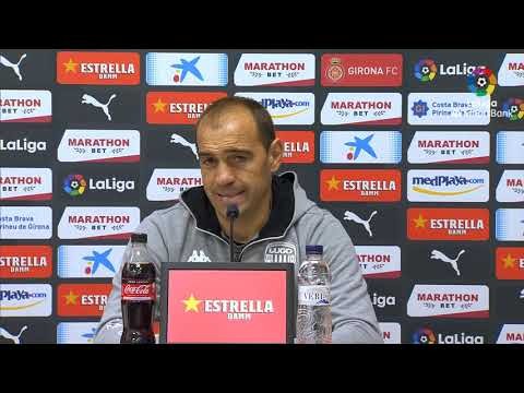 Rueda de prensa de  Eloy Jiménez tras el Girona FC vs CD Lugo (3-1)