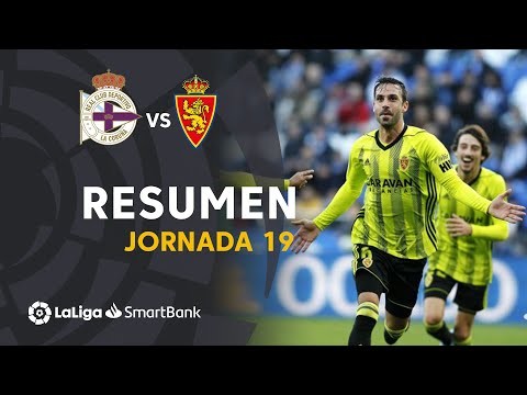 Resumen de RC Deportivo vs Real Zaragoza (1-3)