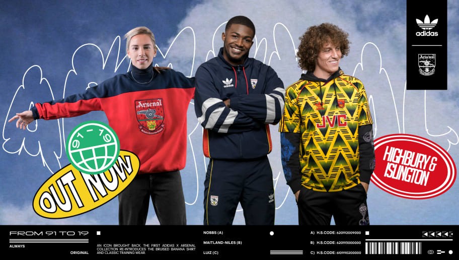 Arsenal & adidas Launch Stunning Retro Collection - And the Bruised Banana Is Back, Baby