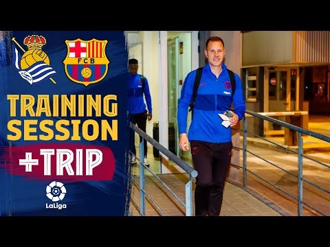 Last workout and trip to San Sebastián before LaLiga match against Real Sociedad