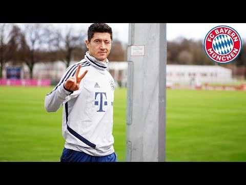 Lewandowski with a lot of swerve: FC Bayern's best training goals #6