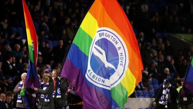 Brighton manager Graham Potter condemns homophobic abuse at Amex Stadium
