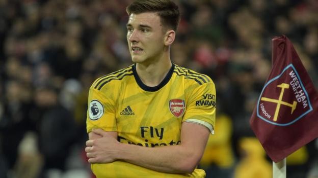 Kieran Tierney: Arsenal left-back out for three months after dislocating shoulder
