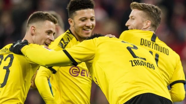 Mainz 0-4 Borussia Dortmund: Jadon Sancho scores for sixth game in row