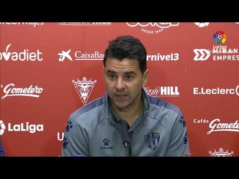 Rueda de prensa de  Míchel tras el CD Mirandés vs SD Huesca (2-0)