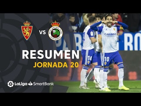 Resumen de Real Zaragoza vs Real Racing Club (2-0)