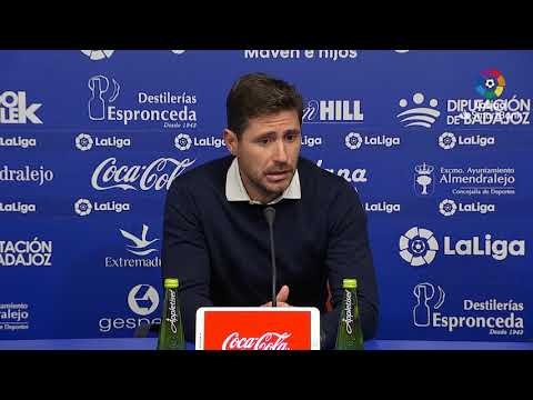 Rueda de prensa de  Víctor Sánchez del Amo tras el Extremadura UD vs Málaga CF (0-0)