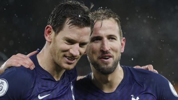 Wolves 1-2 Tottenham: Late Jan Vertonghen goal seals win for Jose Mourinho's side