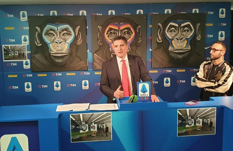 SIMONE FUGAZZOTTO'S PAINTING AGAINST RACISM
