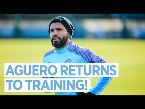 SERGIO AGUERO IS BACK | POST ARSENAL TRAINING